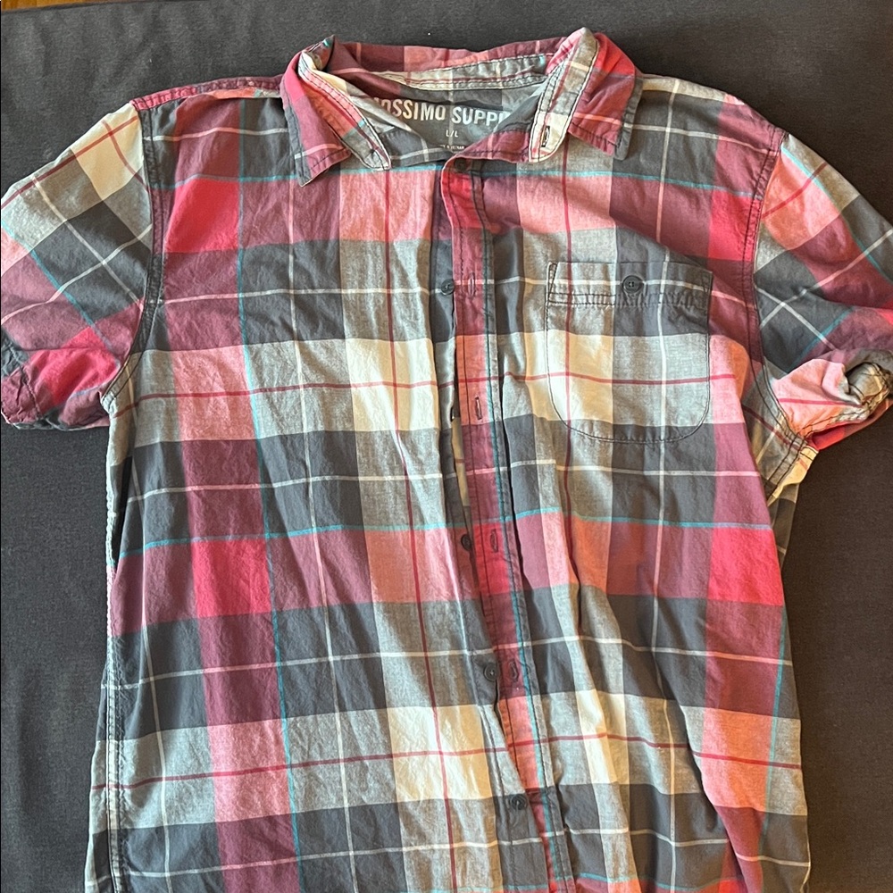 Mossimo Supply Co. Multicolor Plaid Shirt